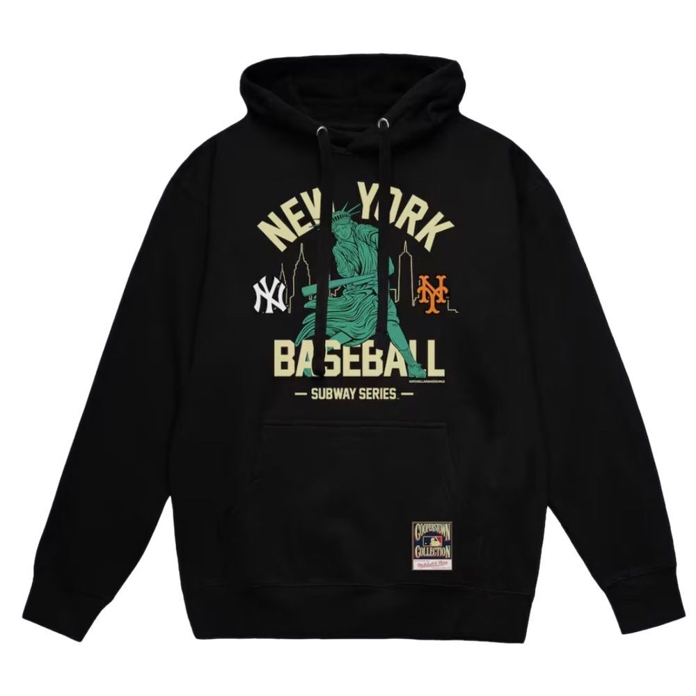 Mitchell & Ness Subway Series New York Yankees vs Mets Swinging Liberty Hoodie M